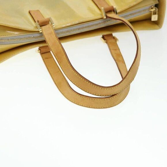 LOUIS VUITTON Monogram Vernis Columbus Tote Bag Yellow - Picture 9 of 15
